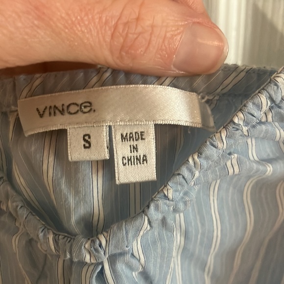 Vince blue and white striped tank - Picture 3 of 4